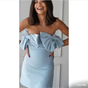 Zara NWT strapless bow dress Size XS