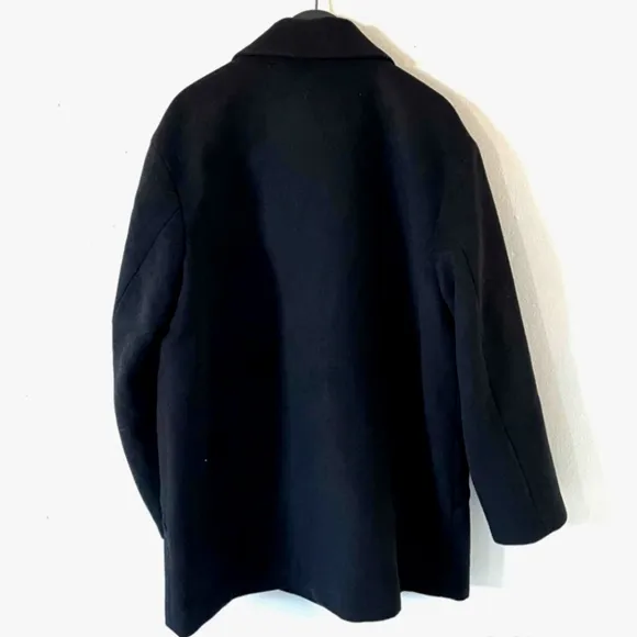 Zara  Oversized double breasted  Coat Black Size XS NWT