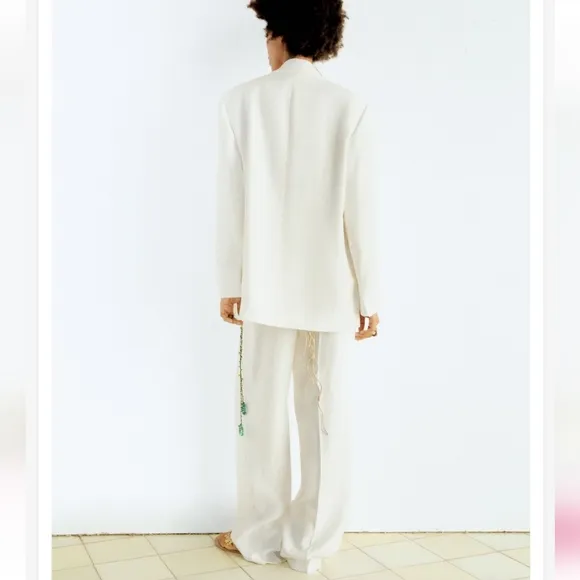 ZARA Oversized Flowy Blazer Bloggers Favorite