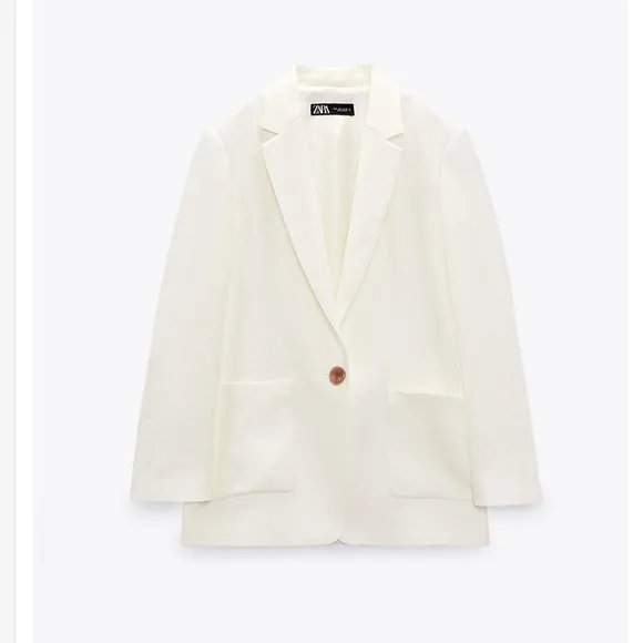 ZARA Oversized Flowy Blazer Bloggers Favorite