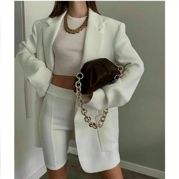 ZARA Oversized Flowy Blazer Bloggers Favorite