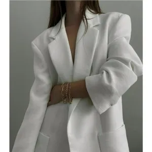 ZARA Oversized Flowy Blazer Bloggers Favorite