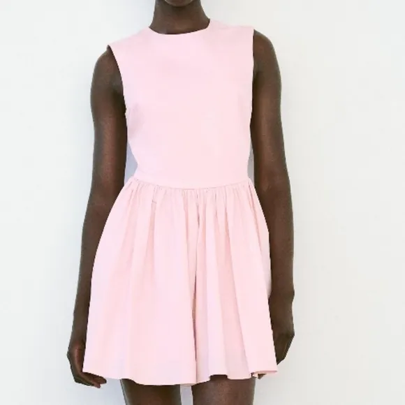 Zara Pink Zara Mini Dress Size XS