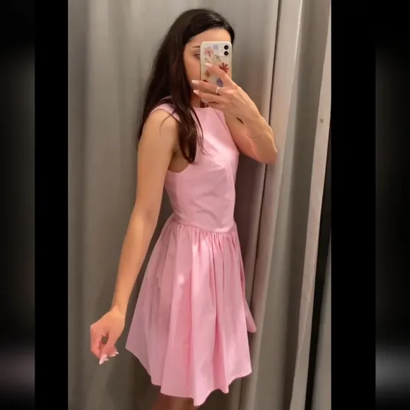 Zara Pink Zara Mini Dress Size XS