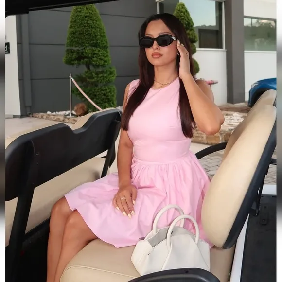 Zara Pink Zara Mini Dress Size XS