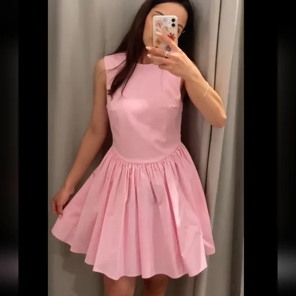 Zara Pink Zara Mini Dress Size XS
