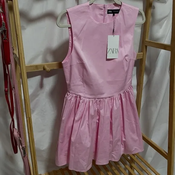 Zara Pink Zara Mini Dress Size XS