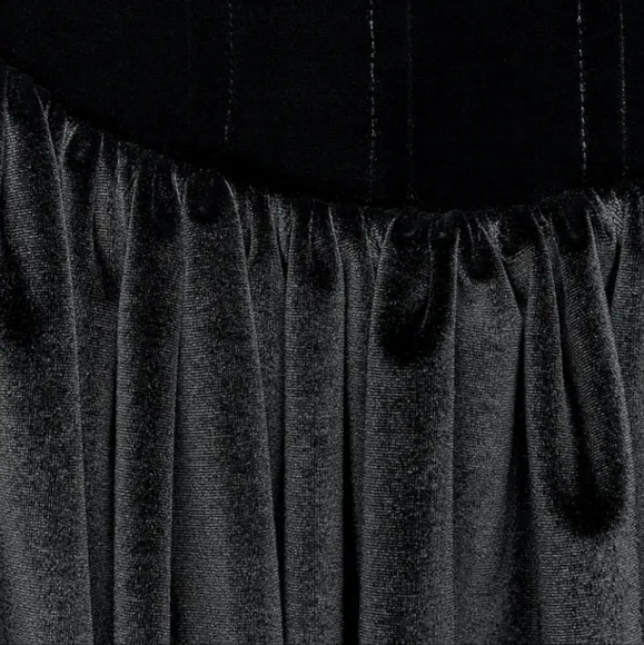Zara Ruched Velvet Corset Dress