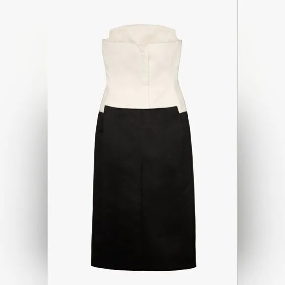 ZARA STUDIO CONTRAST CORSET STYLE DRESS LIMITED EDITION