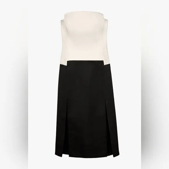 ZARA STUDIO CONTRAST CORSET STYLE DRESS LIMITED EDITION