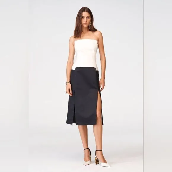ZARA STUDIO CONTRAST CORSET STYLE DRESS LIMITED EDITION