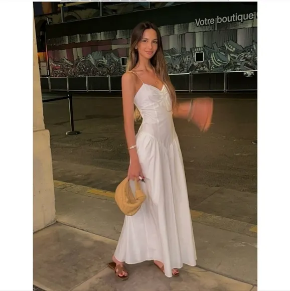 Zara  White Maxi Dress Size XS S