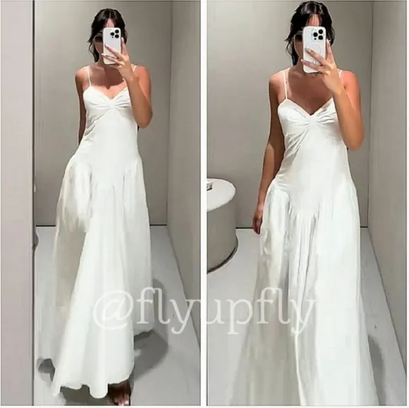Zara  White Maxi Dress Size XS S