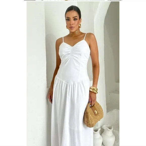 Zara  White Maxi Dress Size XS S