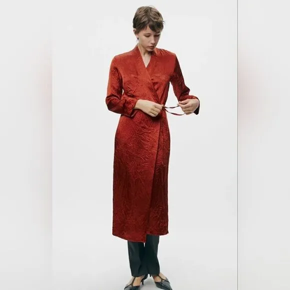 ZARA SATIN EFFECT DRESS ZW COLLECTION