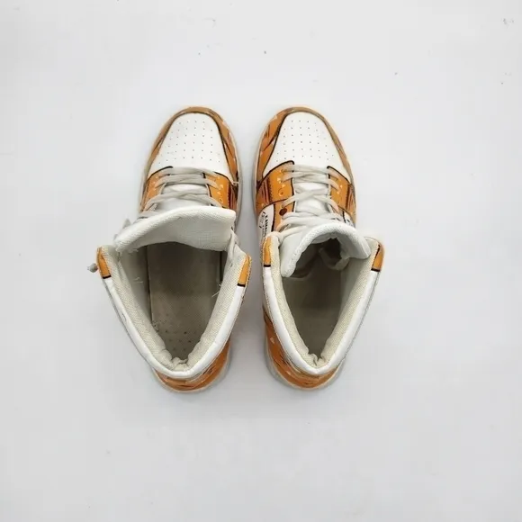 Zenitsu Lightning Sneakers Custom Demon Slayer Anime Fashion Shoes Size 9