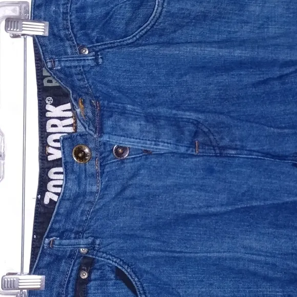 ZOO YORK Mens Button-Fly Jeans, 40W, 30L